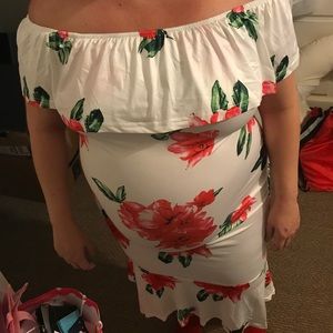 Pregnancy off the shoulder Dress